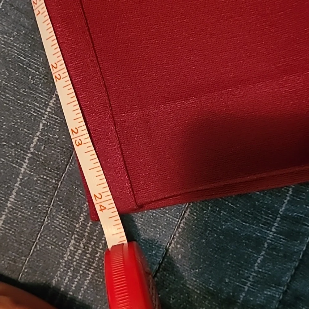 Chico's Ponte Stretch Pants, Size 4, Red/Wine Color - Picture 5 of 6